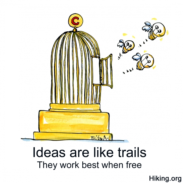 Ideas flying out of golden cage