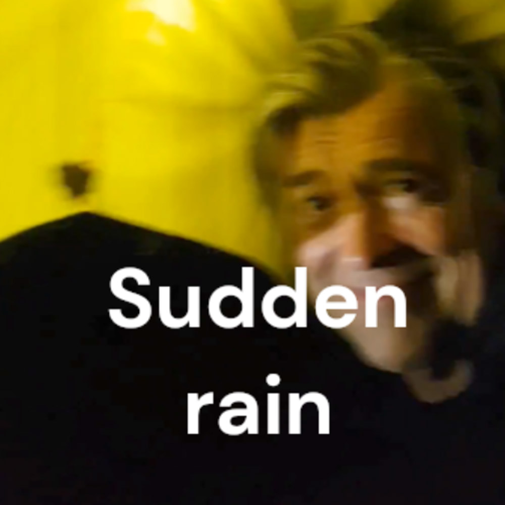 Still from Video - sudden rain - by Frits Ahlefeldt